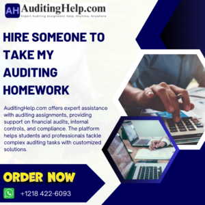 Hire Someone To Take My Auditing Homework