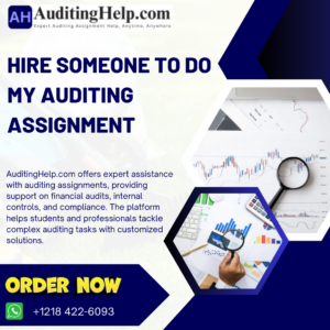 Hire Someone To Do My Auditing Assignment