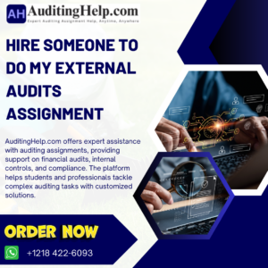 Hire Someone To Do My External Audits Assignment