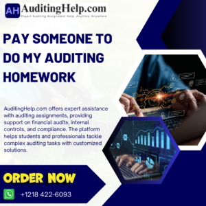 Pay Someone To Do My Auditing Homework