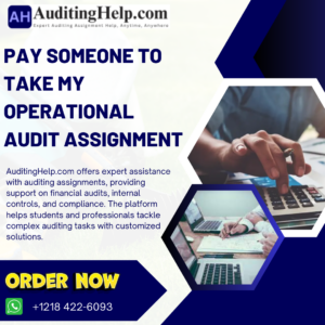 Pay Someone To Take My Operational Audit Assignment